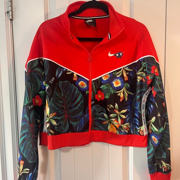 Nike Femme Hype Flora Cropped  Sportswear Jacket - Picture 3 of 6